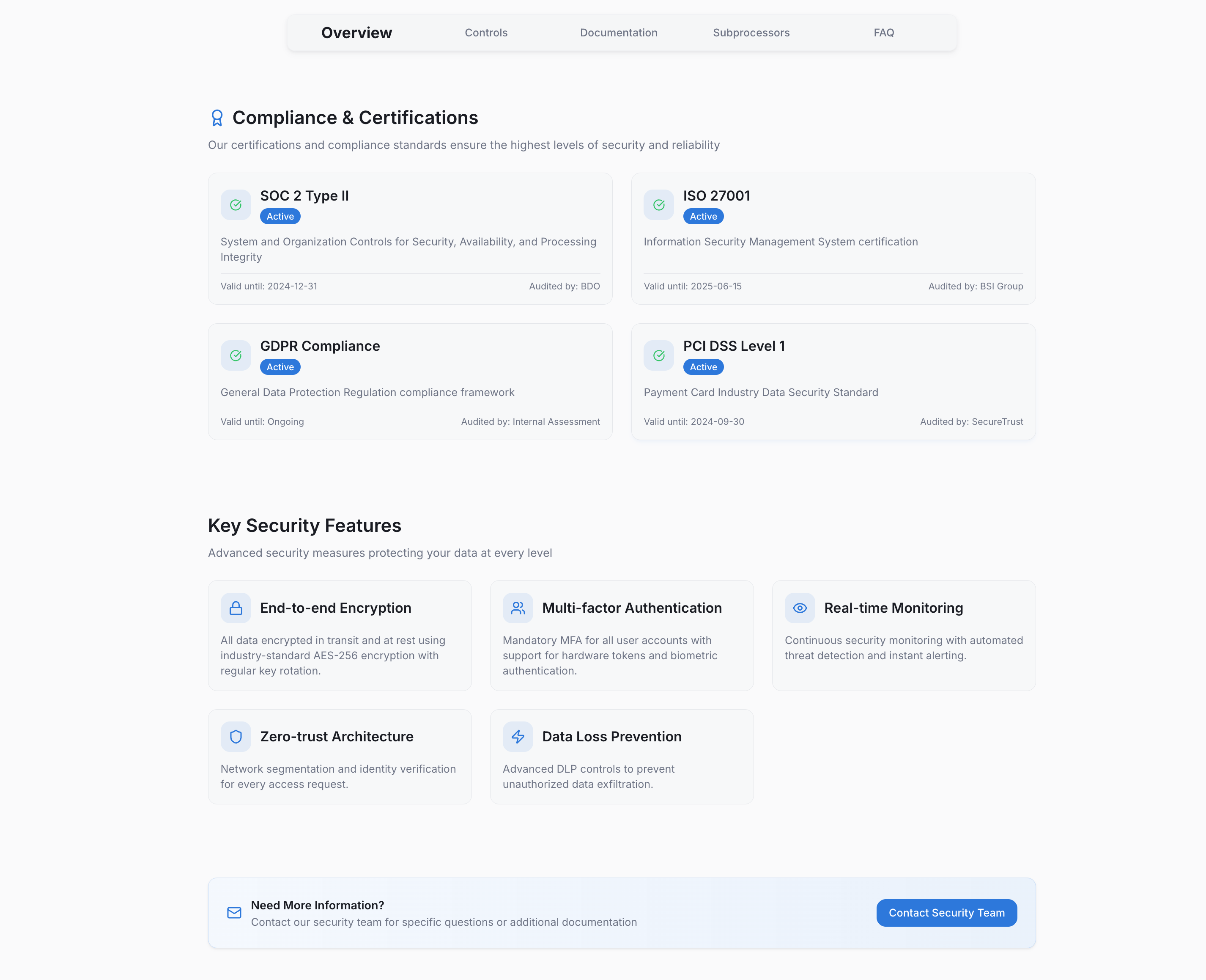 Trust Portal - Share your security posture